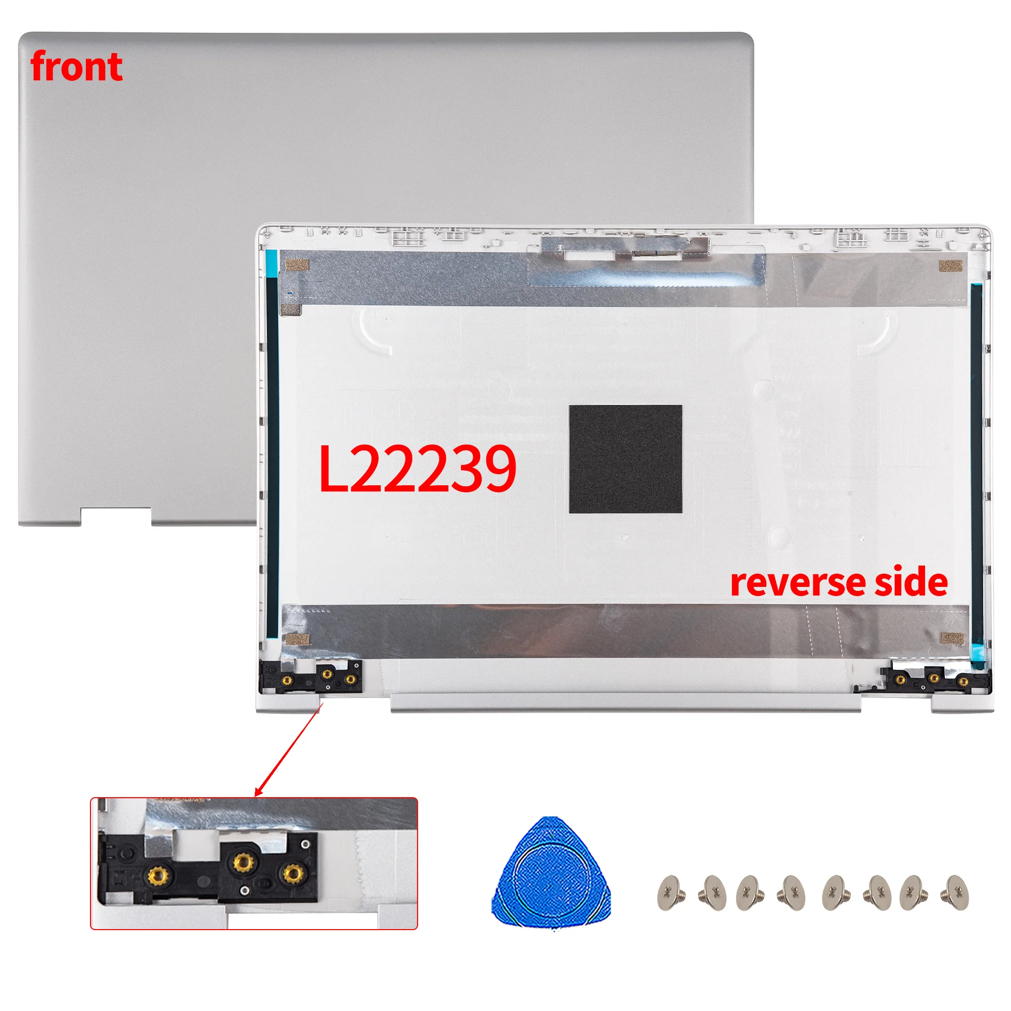 

LCD Back Cover For Pavilion 14 X360 14-CD 14-CD1055CL TPN-W131 NEW Top Lid Silver L22250 L22239 14inch