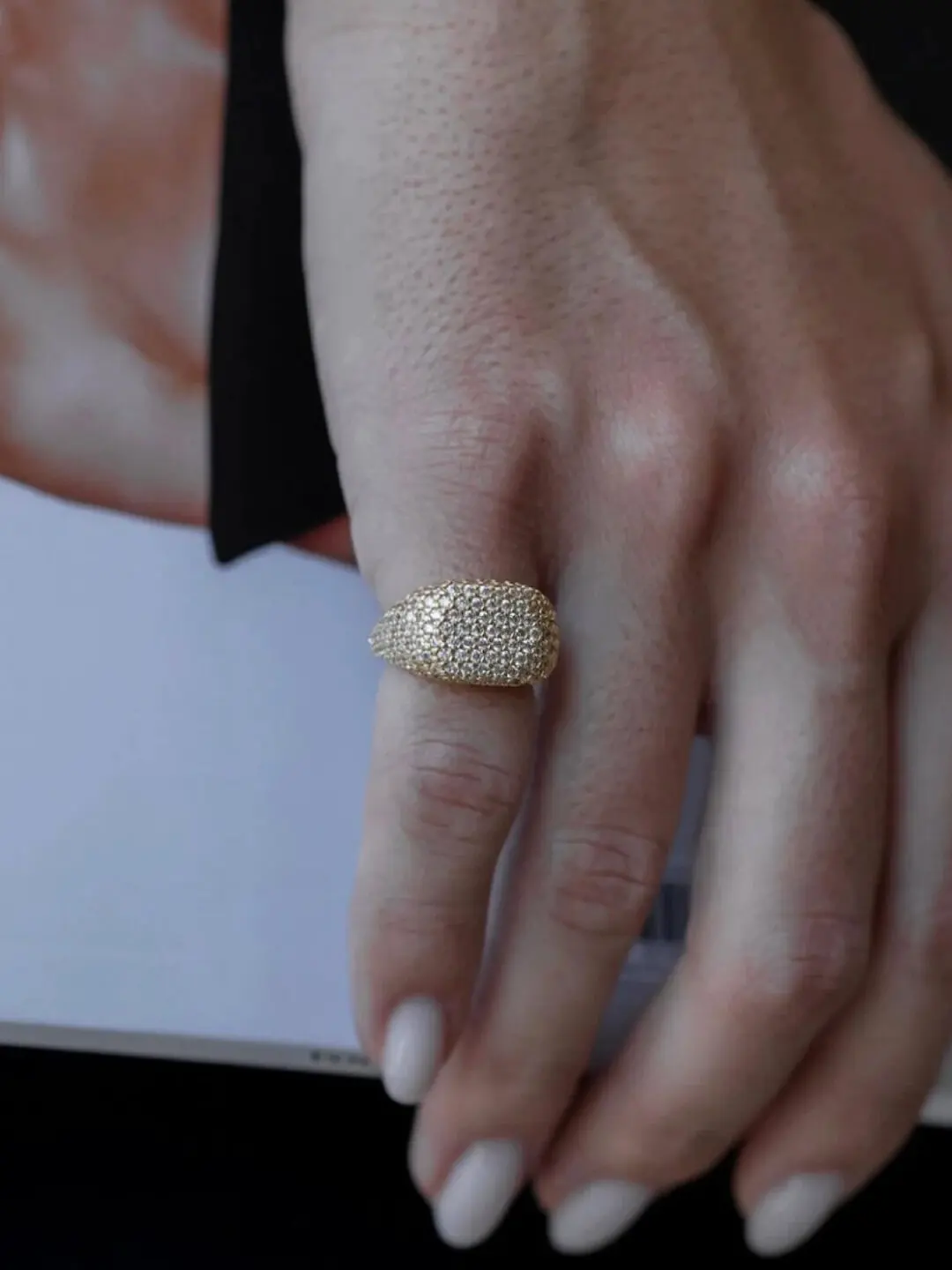 Little Finger Women Rings Micro Pave Moissanite Geometric Cute Lovely Small Finger Jewelry Party Anniversary Giift