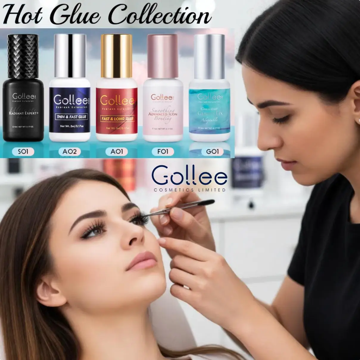 

Gollee 1-2s быстросохнущий клей для наращивания ресниц водостойкий 6-8 недель долговечный клей профессиональный супер клей инструмент для макияжа