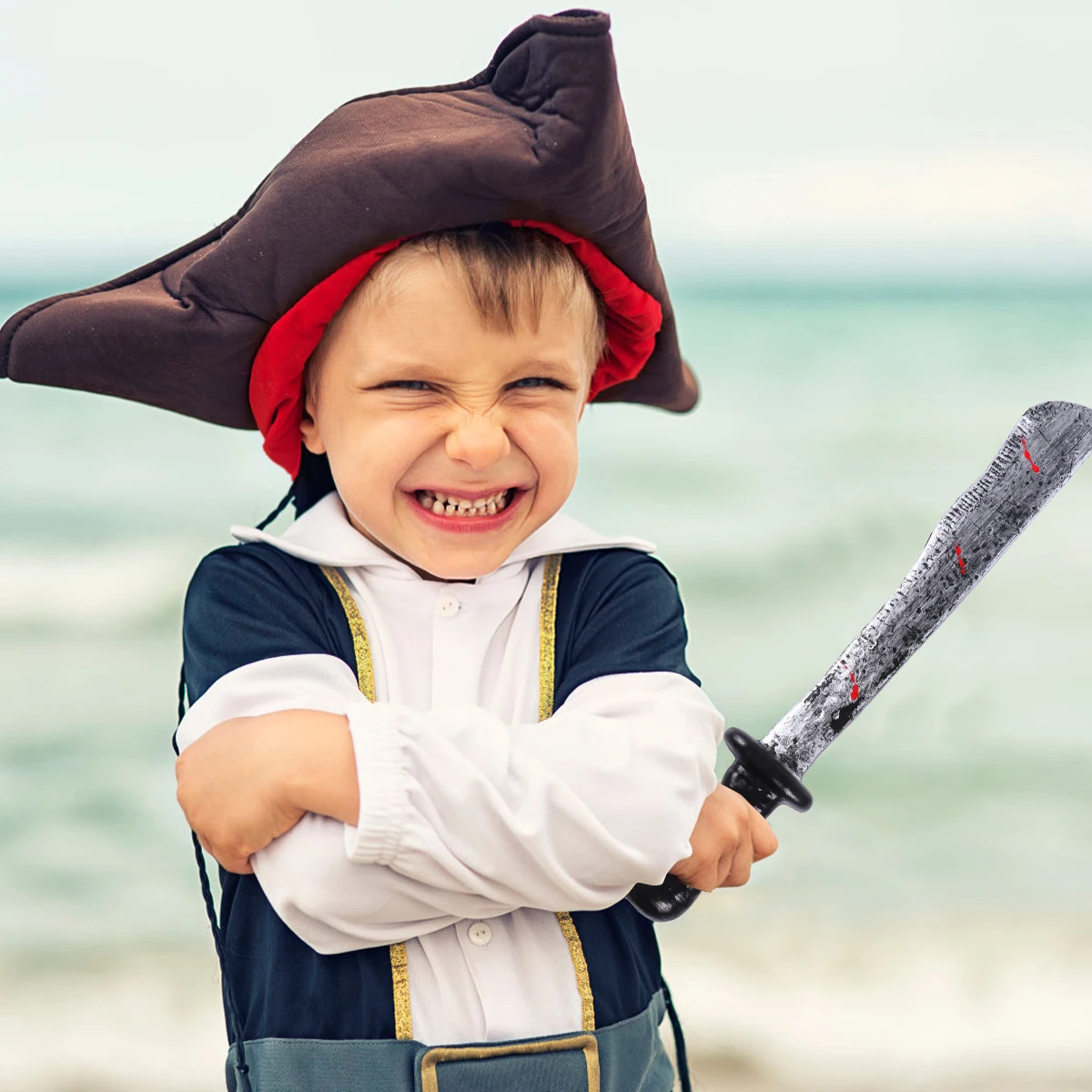 

1Pcs Plastic Halloween Prop Realistic Butcher Decoration for Masquerade Haunted House Bar Cafe Office Ghost