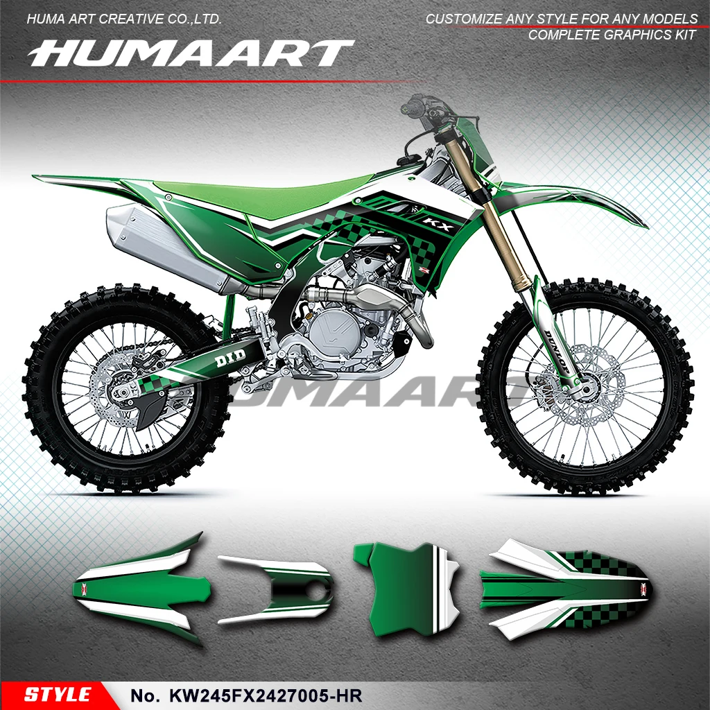 

Наклейки huпера, виниловые наклейки для Kawasaki KX450 KX450X KX450F KX250F 2024 2025, KW245FX2427005-HR