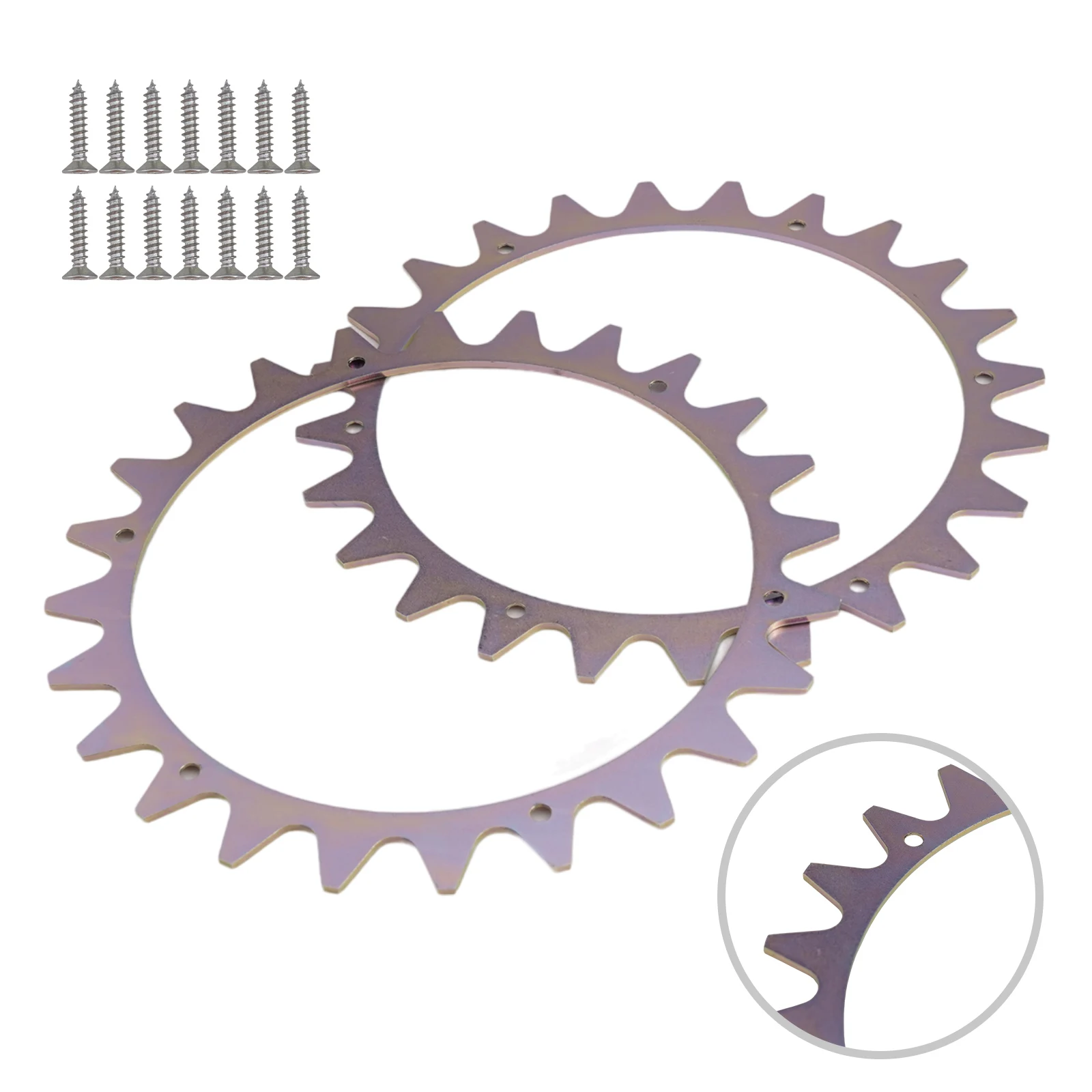 

Stainless Steel Wheels Spikes for Robotic Lawnmowers Compatible with For LANDROID S/M Models for Enhanced Traction