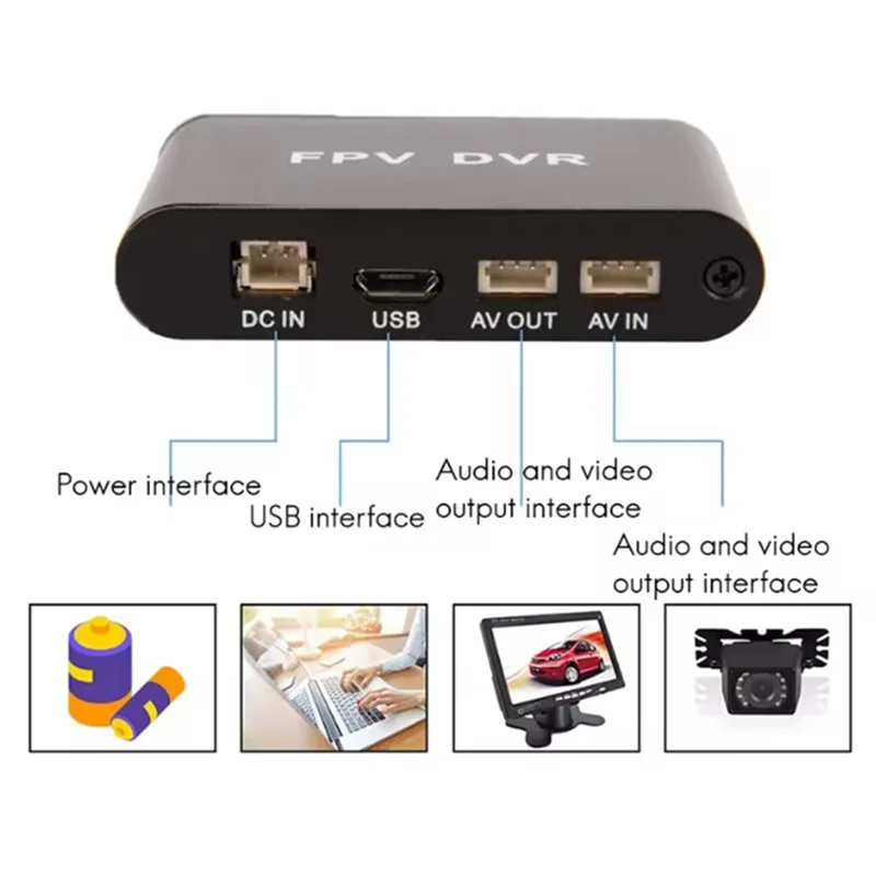 L52A-Mini DVR Micro-AV HD FPV DVR AV مسجل 1280X720 CCTV مسجل فيديو صغير كاميرا تناظرية سوبر مايكرو SD DVR