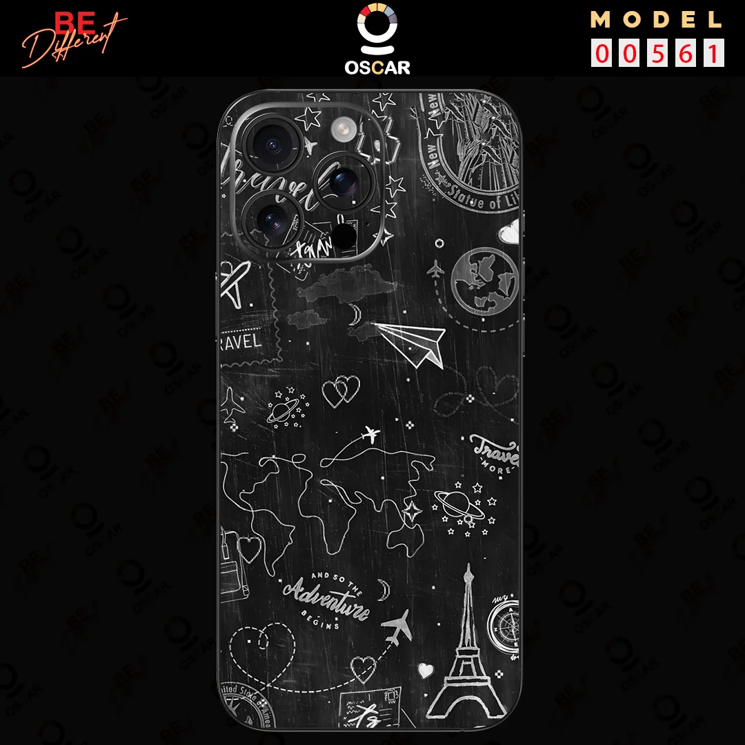 ملصق فينيل ملون لهاتف آيفون 17/16 /16 برو ماكس / 15 / 14 / 13 / 12 / 11 فليم واقي كامل #5