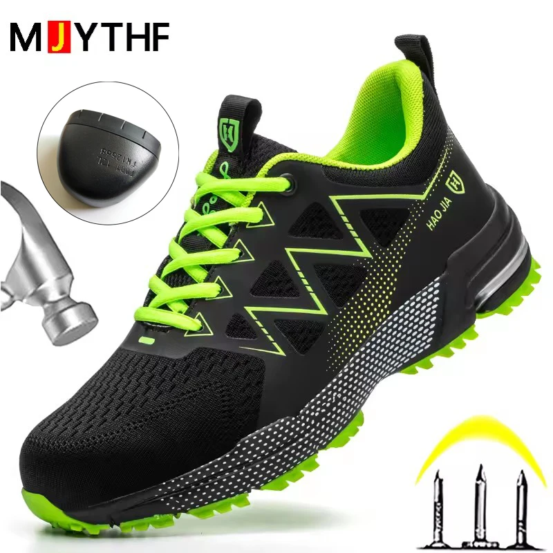 

Качественная защитная обувь, мужская рабочая обувь с защитой от ударов и проколов, легкая неразрушимая обувь, защитные кроссовки, защитная обувь