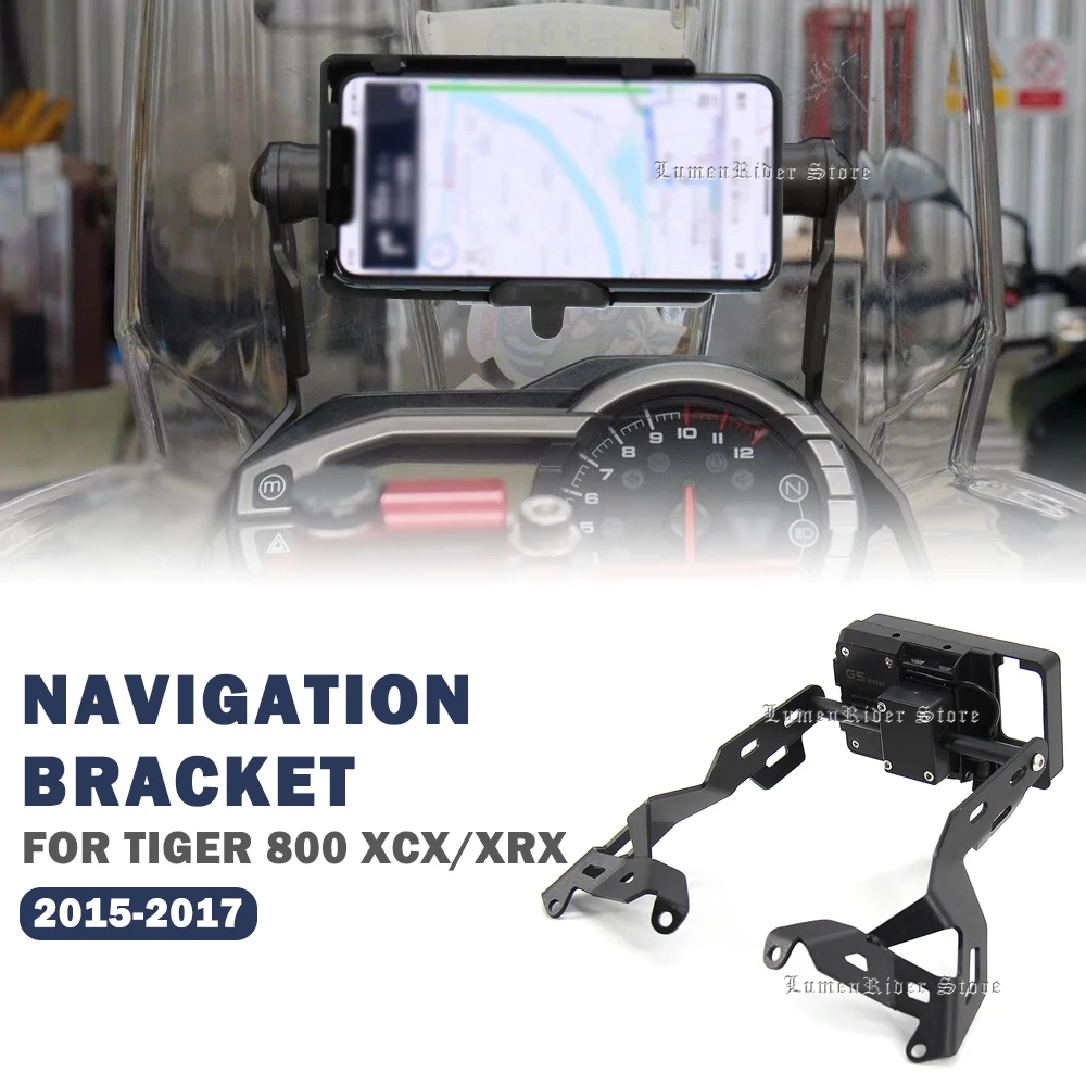 Крепление для GPS-навигатора, кронштейн-адаптер, комплект для мотоциклов Tiger 800 XCX XRX 2015-2017