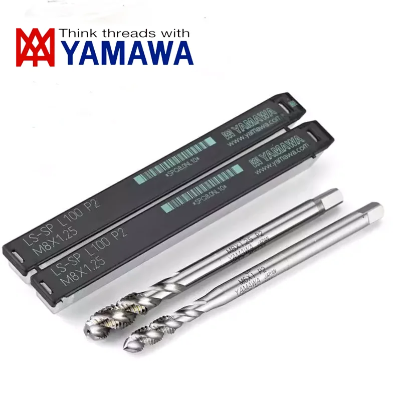 Japan Import YAMAWA Long Shank 100 MM Spiral Fluted Tap UNC 4-40 6-32 8-32 12-24 1/4 UNF Machine Thread Taps For Deep hole