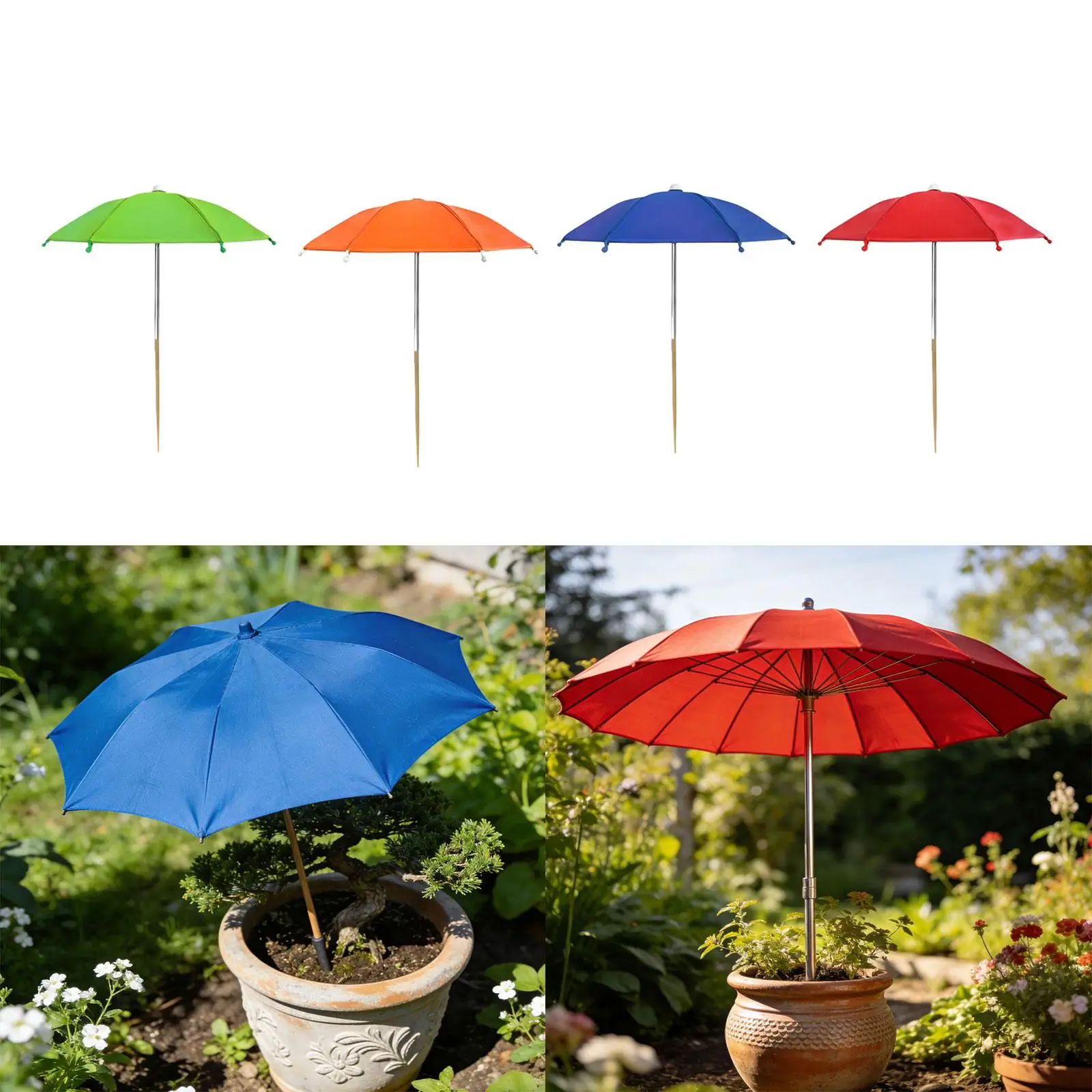 Patio Plant Umbrella with Sturdy Steel Frame Sun Block Shade Cover Parasol for Outdoor Flowers and Vegetable Beds Patio Plant Umbrella with Sturdy Steel Frame Sun Block Shade Cover Parasol for Outdoor Flowers and Vegetable Beds