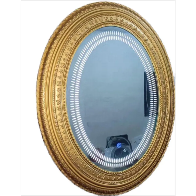 

Modern Luxury Durable Glass Light Emitting Diode Makeup Mirror Home Decor Living Room Hallway Bathroom Lighting Wedding Function