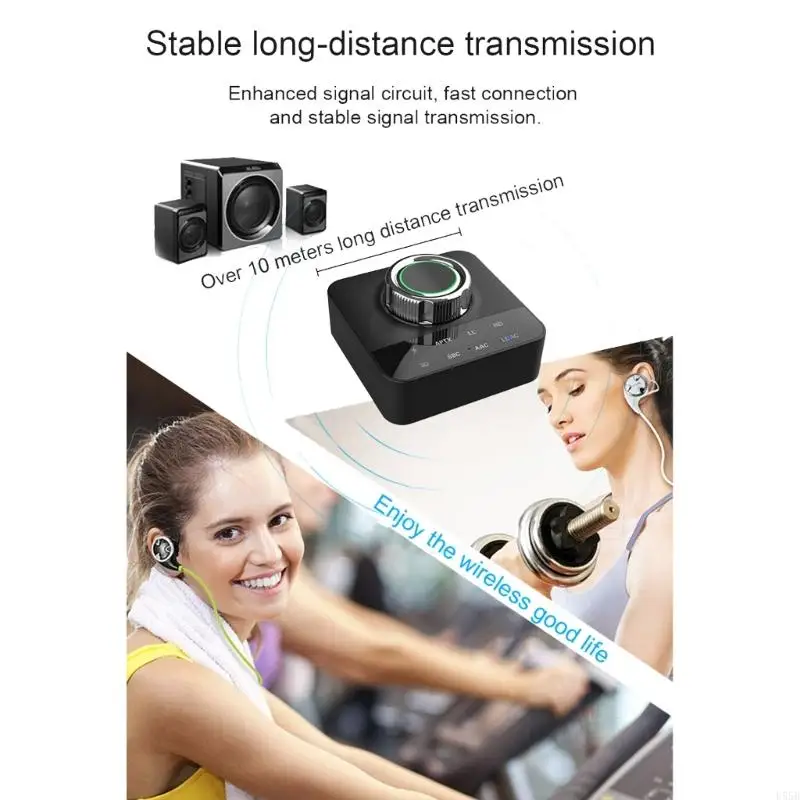 U55B APTX Bluetoothcompatible5.0 Receiver LDAC Adapter Micra3.5mmaux 3D Sound