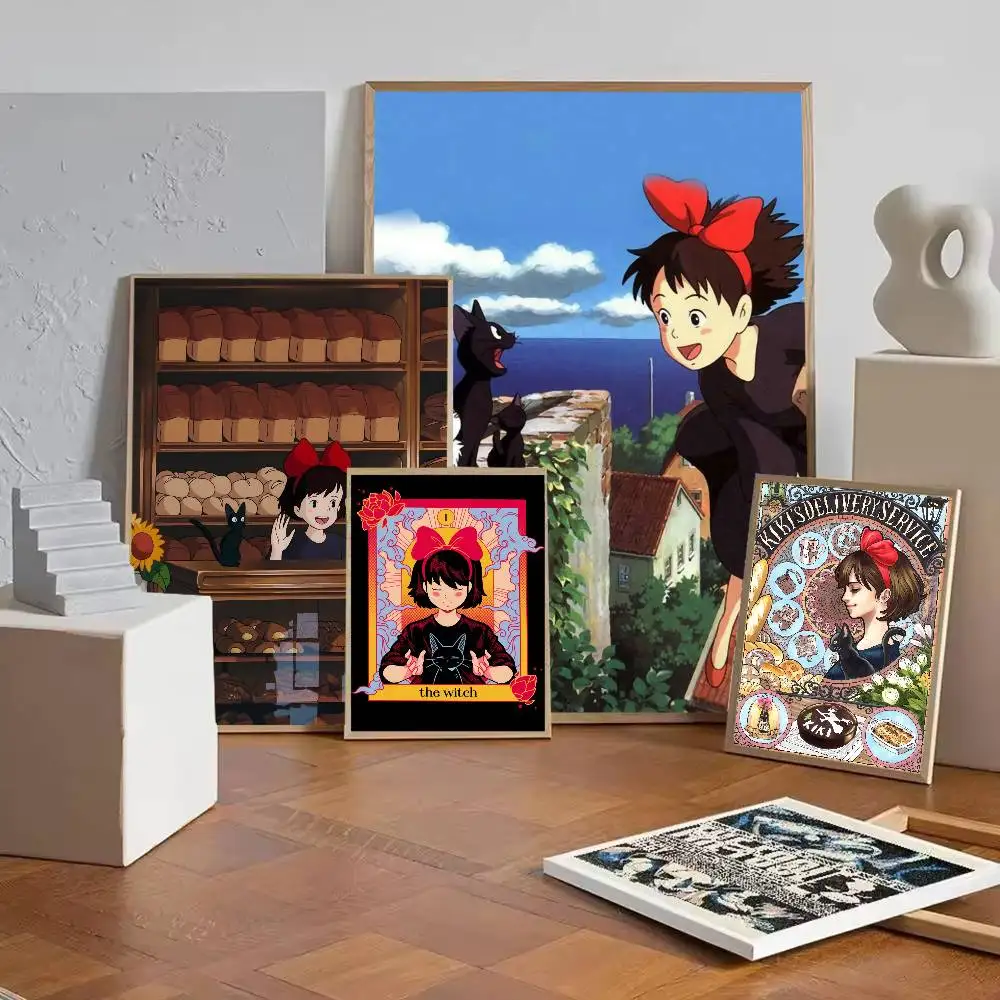 أنيمي k-Kikis d-التوصيل خدمة المشارك ورقة طباعة غرفة المعيشة المنزلي غرفة نوم مدخل بار مقهى الفن اللوحة الديكور #2
