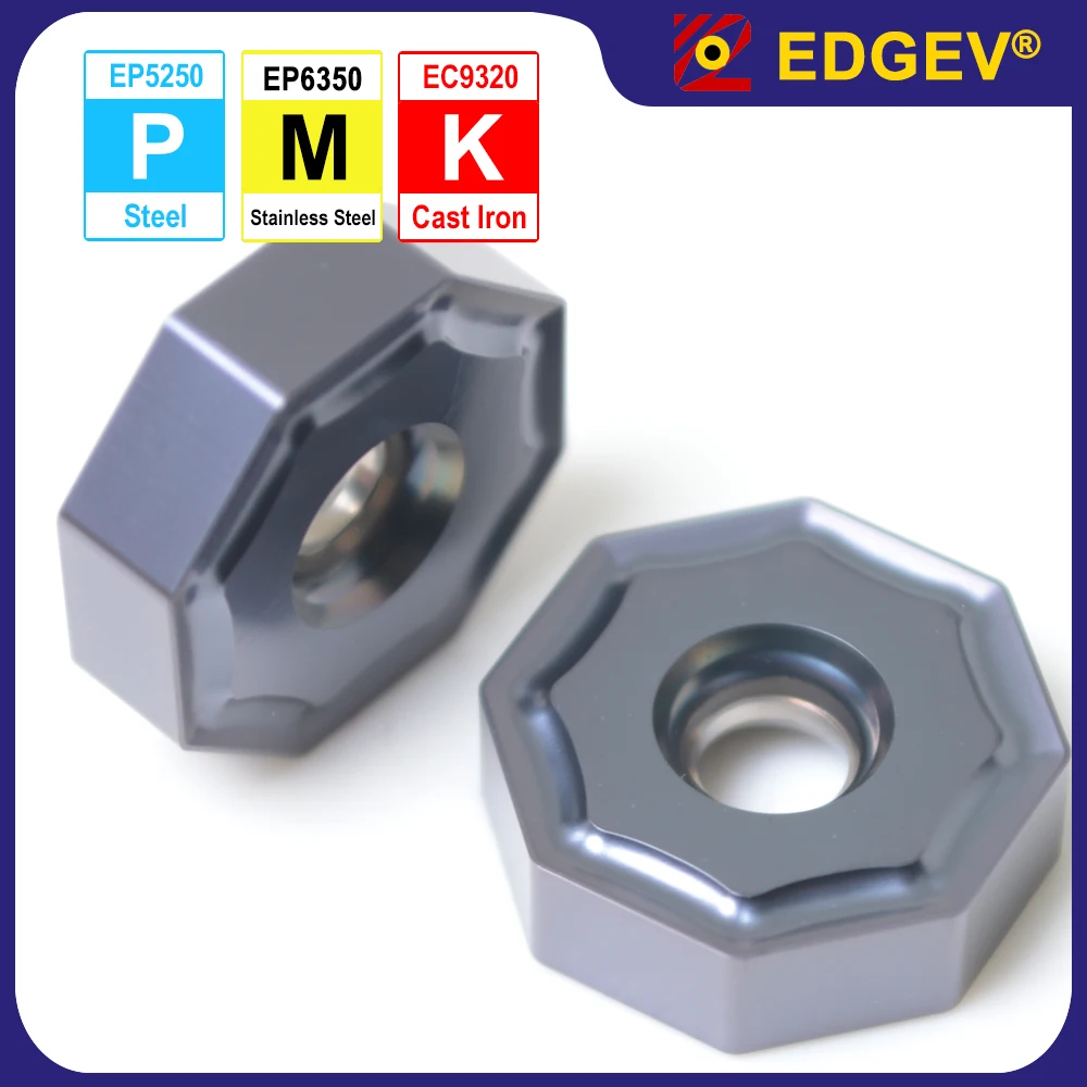 

EDGEV 100% Original Milling Inserts,ONMU060408-PM,CNC Lathe Mill Cutter ONMU Blade,For Steel,Stainless Steel,Cast Iron Tools