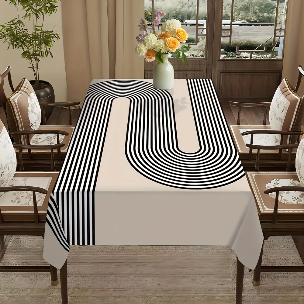 JIT + 1pc polyester tablecloth is suitable for decoration at picnics or festival parties as well as for restaurant decoratio.zyc