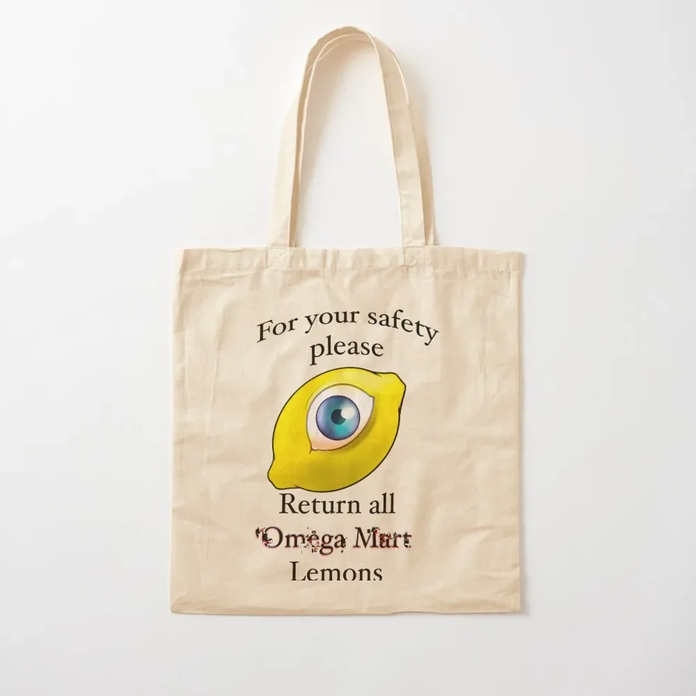 Omega Mart Lemons Tote Bag Shopper Canvas bag bags luxury women eco pack Canvas Tote Bag