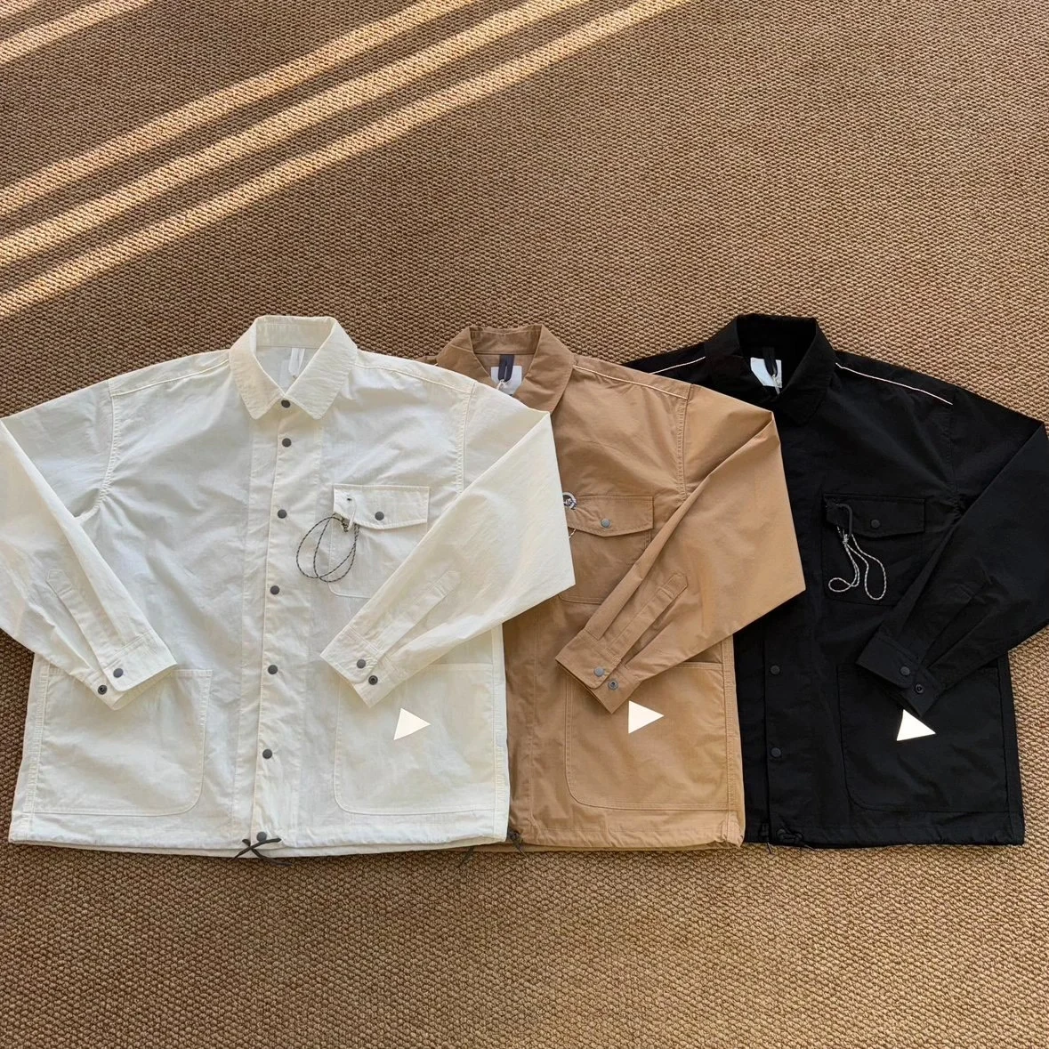 And Wander Cordura Cotton Ripstop Shirt Jacket Multi Pocket Drawstring Hem Outdoor Functional Workwear Shirt for Men Women