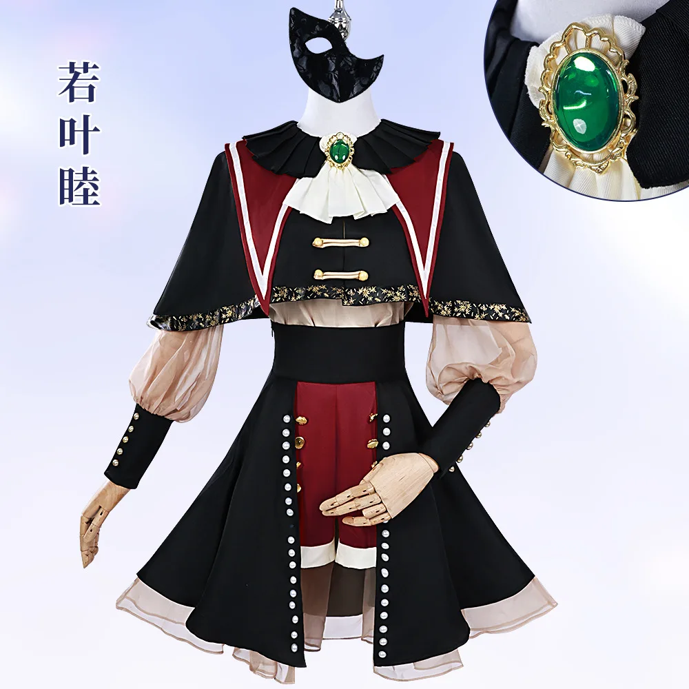 Anime BanG Dream! It's MyGO!!!!! Mutsumi Wakaba Cosplay Costume Ave Mujica Wig Black Red Cloak Lolita Woman Lovely Party Suit