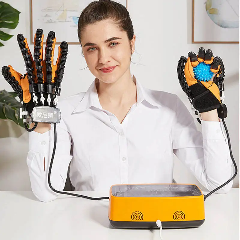 rehabilitation robot hand glove hand stroke hemiplegia rehabilitation hand functional exercise correction finger trainer