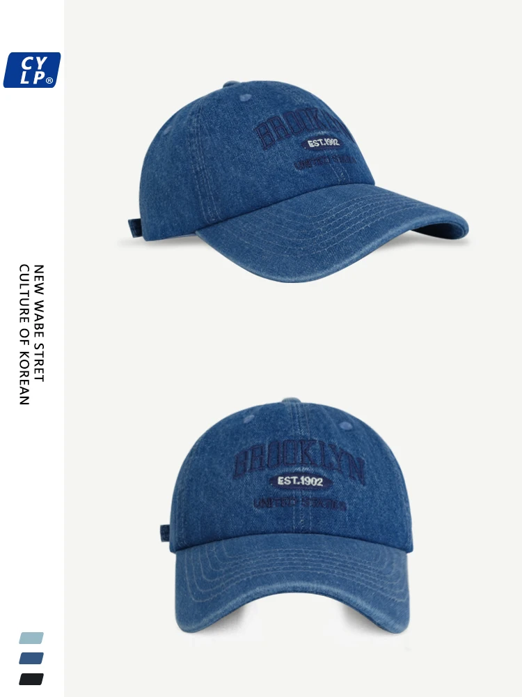 

Denim Baseball Cap Men's and Women's Fashion Versatile Fashion Casual Embroidery Alphabet Cap Tide