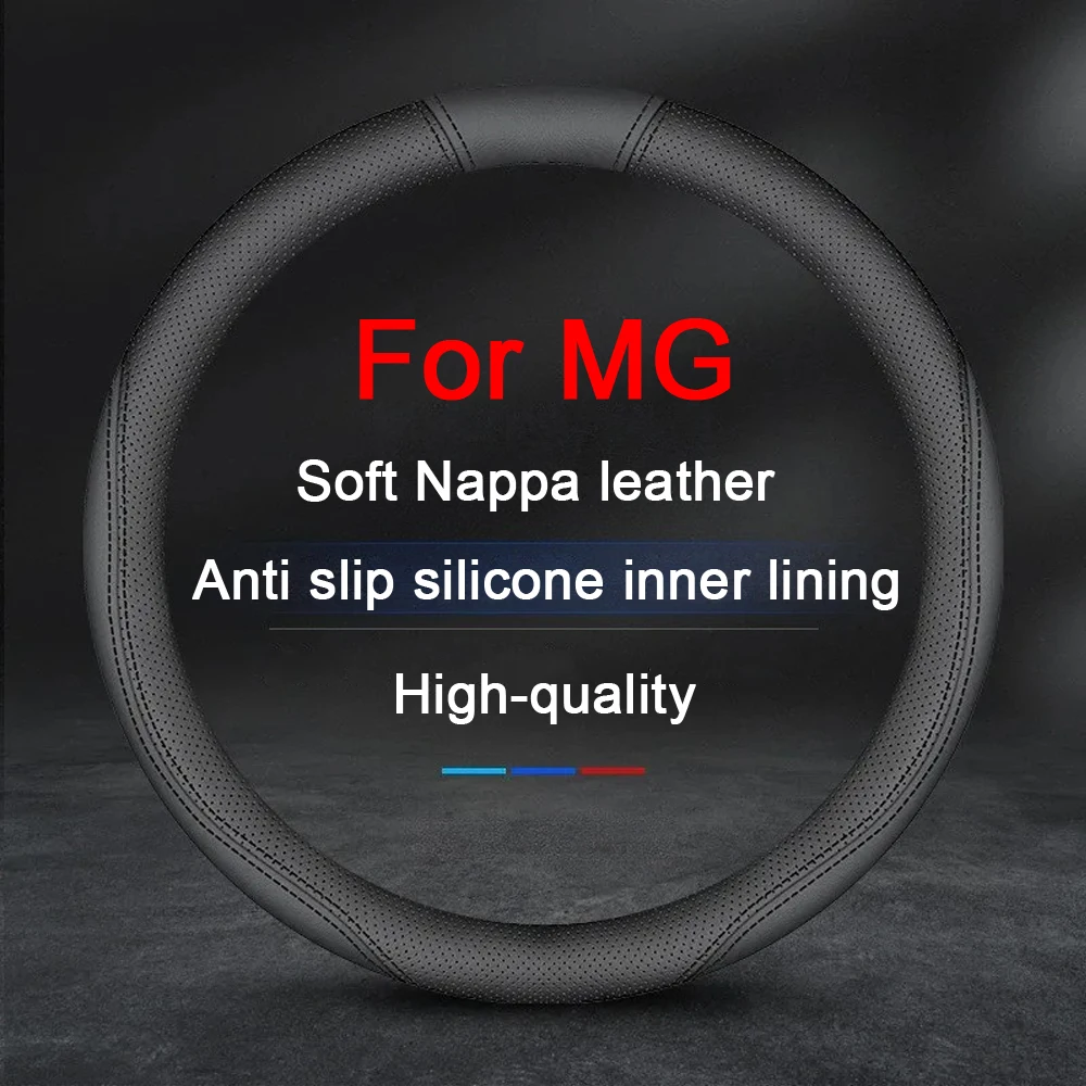 

Ultrathin Car Steering Wheel Cover Non-slip leather Wheel Booster Cover For MG ZS Express MG 3 4 6 7 GS TF ZR X-Power EV HS EHS