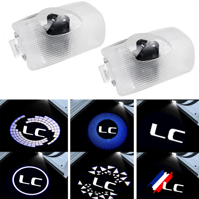 2Pcs LED Courtesy Ghost Shadow Lamps for Lexus LC 500 2016 2017 Car Door Welcome Logo Lights Laser Projector Styling Accessories