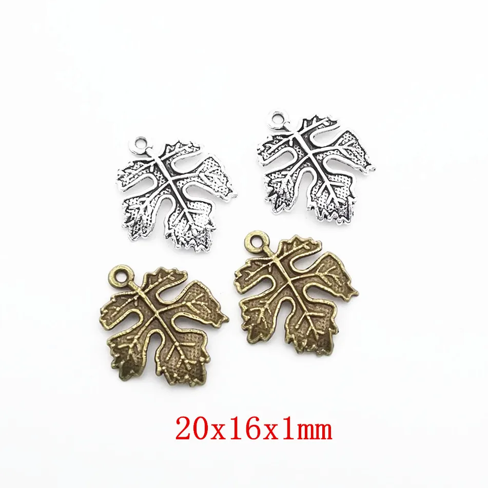 

80pcs Maple leaf Craft Supplies Charms Pendants for DIY Crafting Jewelry Findings Making Accessory 987