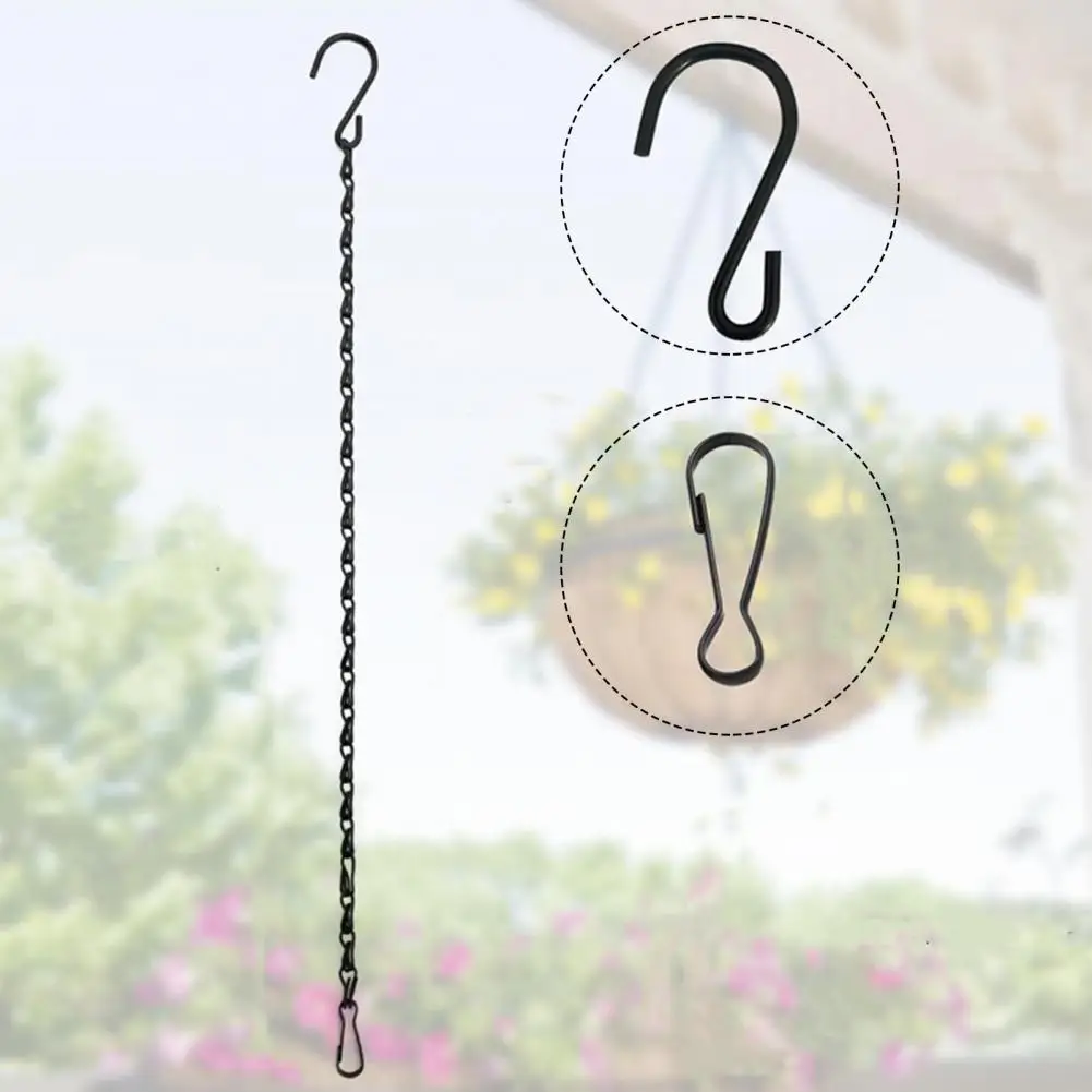 Plant Hanging Chains Hanging Basket Chains Metal Hanging Plant Chains with Adjustable S Hooks for Bird Feeders