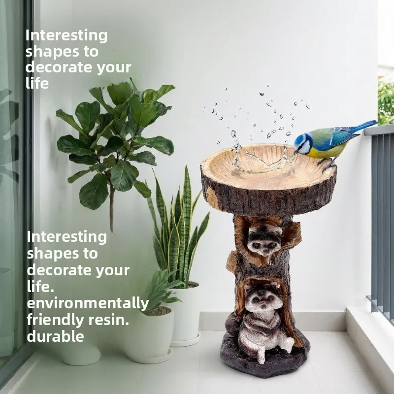 Bird Lovers Bird Feed Feeder Courtyard Lawn Private Garden Landscaping Crafts Decorative Ornaments
