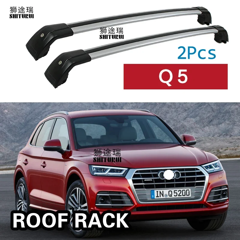 SHITURUI 2 個ルーフバー アウディ Q5/SQ5 8R 年度 SUV 2008 - 2016