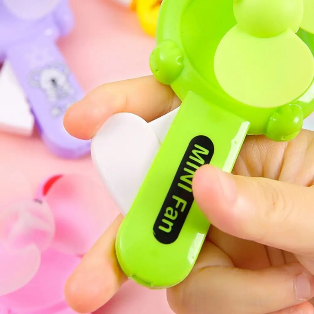 

5Pcs New Mini Summer Hand Pressure Fan Cartoon Party Toys Birthday Gifts Fan Portable Gift Fan Kids Adult