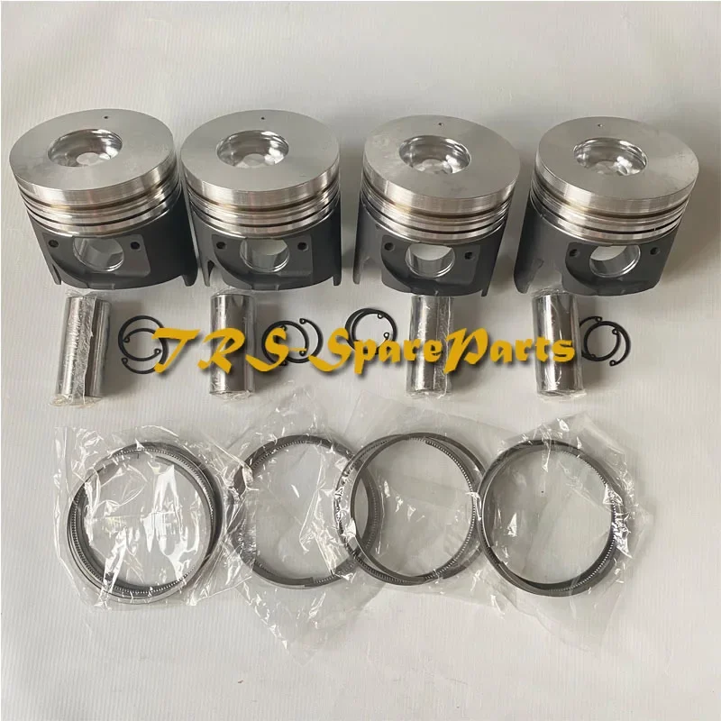 

New 4 Sets STD Piston Kit With Ring 8-97183-666-0 Fit For Isuzu 4HG1 Engine 115MM