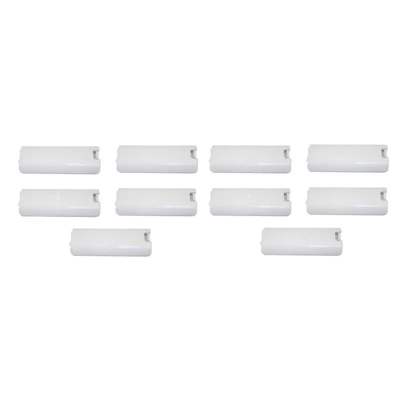 RISE-10 Pack of White Replacement Battery Cover for Nintendo Wii Controller Remote