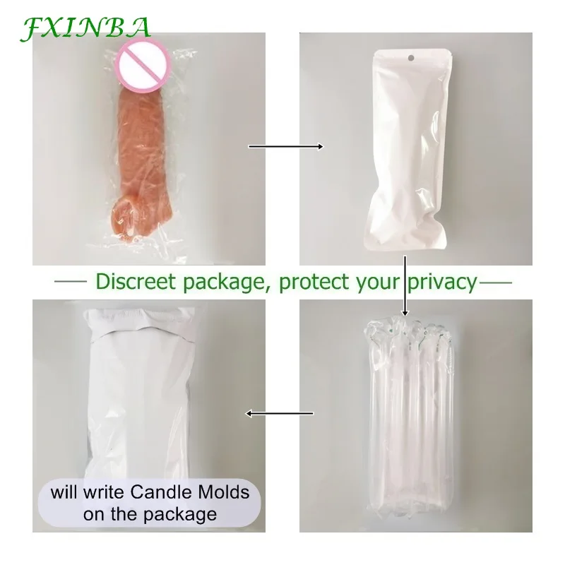 FXINBA New Realistic Penis Extender Sleeve Reusable Condoms Adult Sex Products For Men Delay Enlargement Intimate Goods