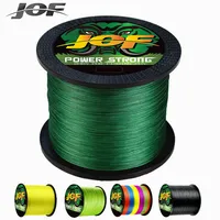 JOF 4 Strand 300M 500M 1000M PE Braided Fishing Line Multifilament Carp Fly  Multicolor Japan Spinning Extreme PE Strong Weave