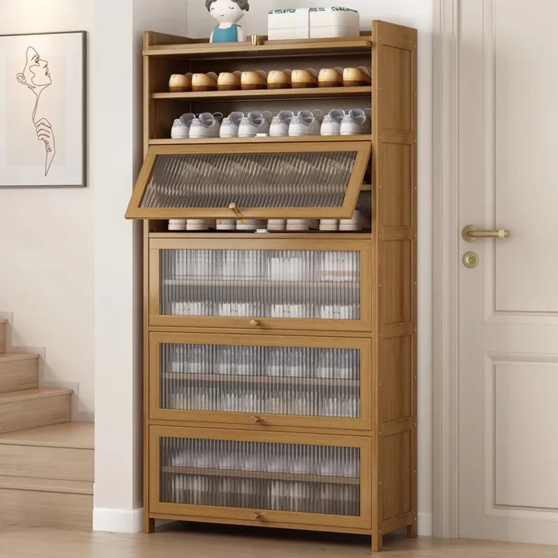 Modern Range Shoe Cabinets Holder Closet Dispenser Vertical Entrance Hall Shoe Rack Simple Porta Zapatos Home Furniture