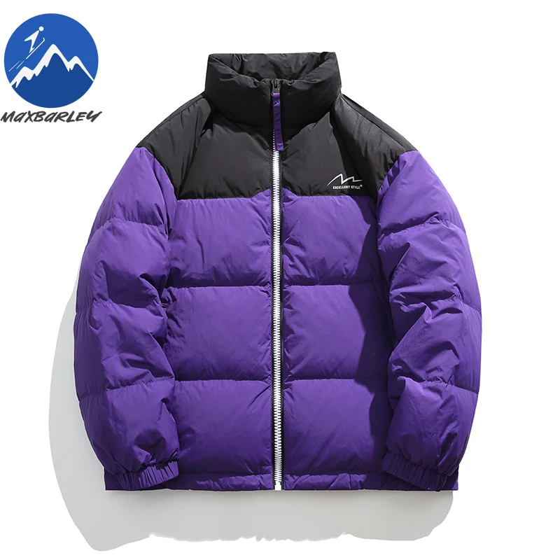 

Maxbarley Down Jacket Leisure High Street Windproof Stain Resistant Filler Down Bead Craft New Standard Insulated Winter Coat