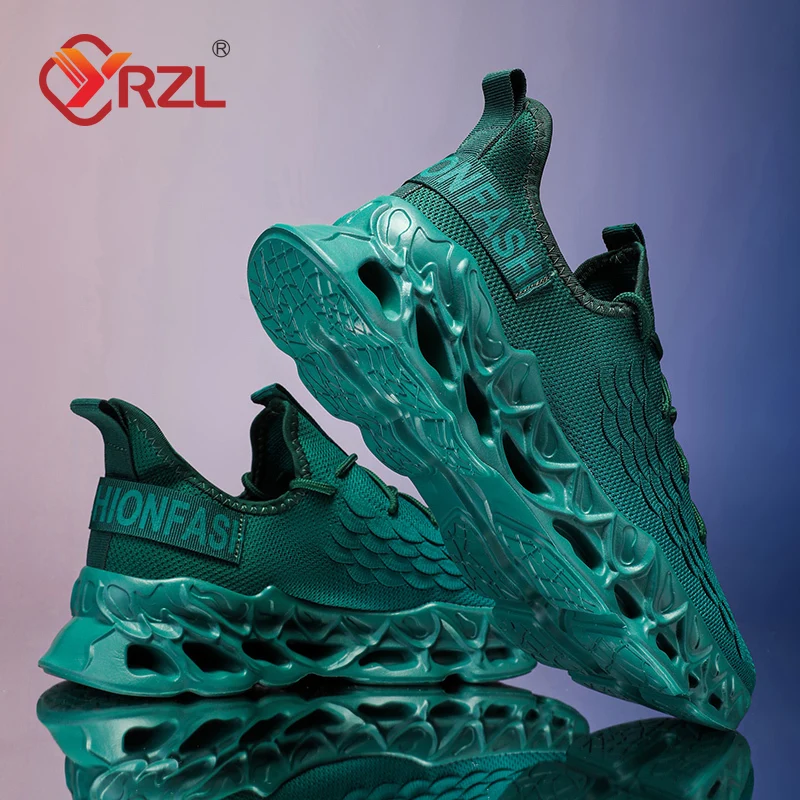YRZL أحذية رجالية أحذية رياضية مريحة تنفس احذية الجري الرجال حذاء رياضي للتنس حجم 39-46 أحذية المشي رجل