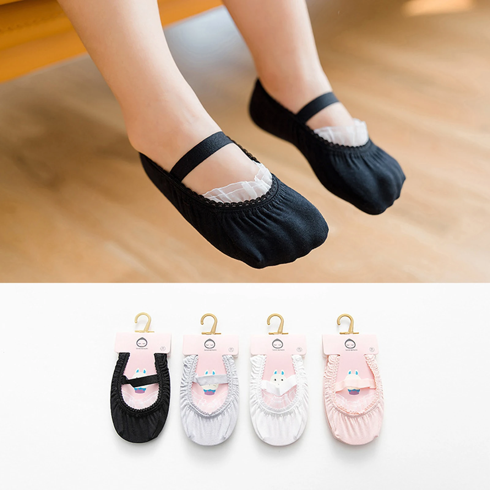 

2024 Fashion Little Girl Low Socks Breathable Lace Trim Hidden Invisible Socks Toddler Baby Girl Princess Socks for Summer