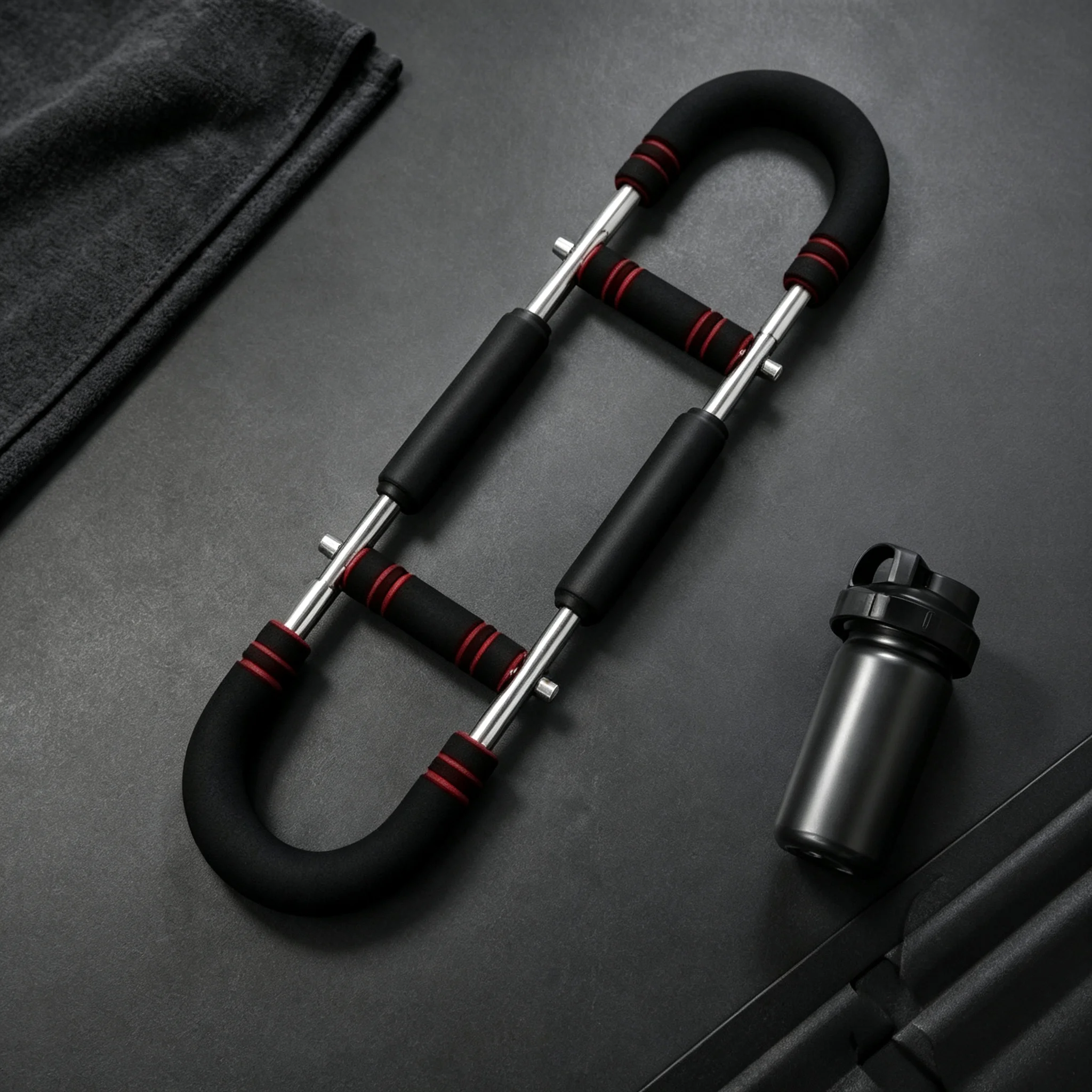 Multifunctional Doorway Pull Up Bar, Heavy Duty Upper Body Exercise Bar with Comfortable Foam Handles for Home Fitness Gym