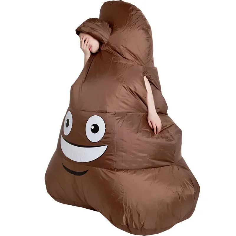 Carnival Halloween Buffoon Show Fancy Dress Party Spoof Poop Inflatable Costume Cartoon Character Gas Model MN3