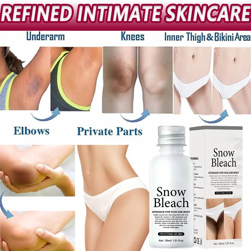 

Body Whitening Cream Remove Melanin Brighten Skin Care Underarm Knee Buttocks Private Parts Bleach Inner Thighs Intimate Area