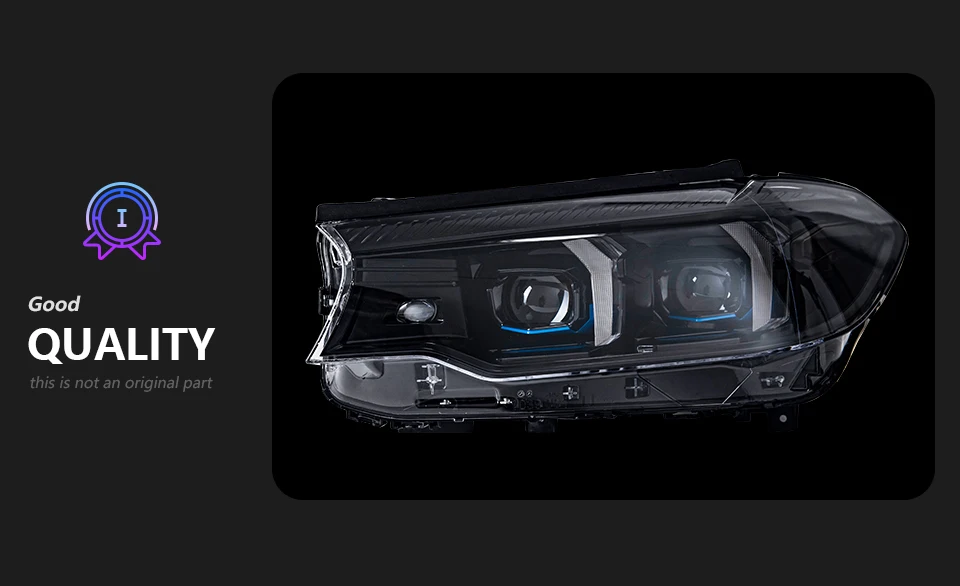 AKD LED Car Lights for BMW 5 Series G30 2017-2020 G31 525i 530i 535i G38 Headlight Projector Lens Head Lamp DRL Signal Auto Accessories
