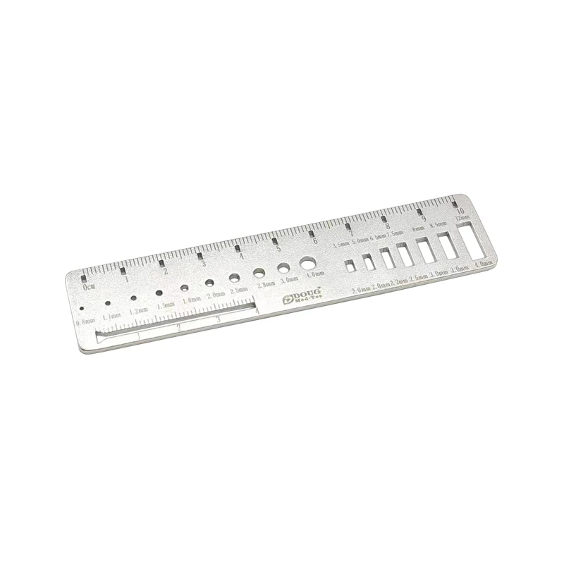 Veterinary Basic Orthopedic Instrument Metal Measuring Ruler for Length Measurement of Bone Plate Locking 