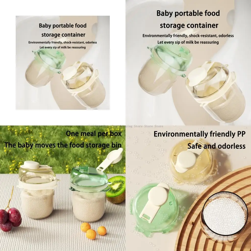 

Set of 1 Baby Formula Storage Container 80ml Capacity Clear Infant Milk Powder Storage Case Formula Container Box