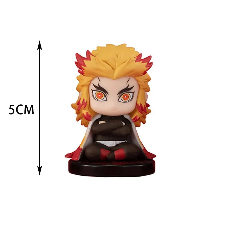 15 Teile/satz Q Version Dämon Slayer Sitzende Geist Puppe Tanjiro Nidouzi Inosuke Zenizu Figur Action Figure Film Modell Spielzeug Puppe – Detail 5