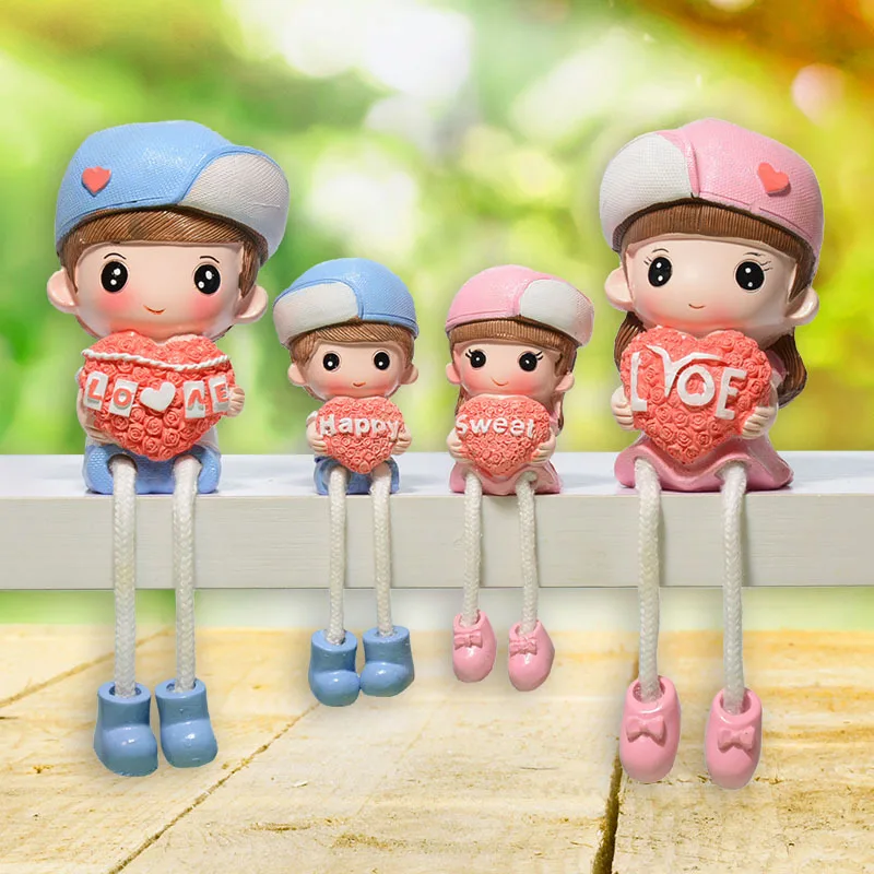 

Family Hanging Foot Doll Decoration, Creative TV Cabinet, Living Room, Children's Room, Home Decoration, 4Pcs