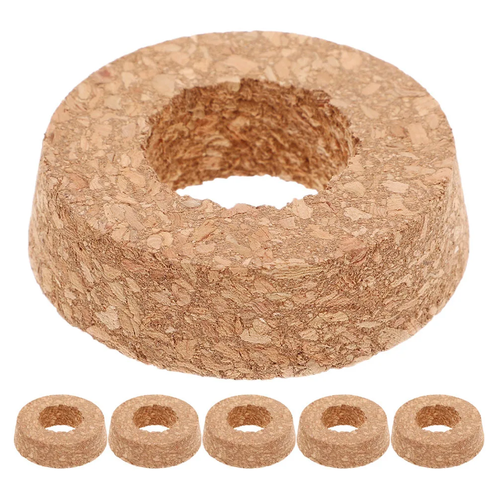 

6pcs Water Propagation Vase Cork Lid Clear Glass Micro Landscape Planters For Hydroponic Succulents Terrarium Wall Hanging Decor