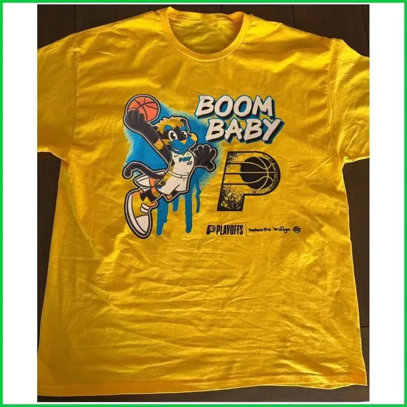 Boom Baby Game 4 Indiana camiseta de aficionado al baloncesto 2025 inspirado en los Playoffs