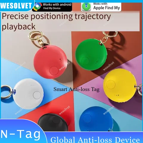 Smart Android Tracker Tag Anti-Lost Device For Apple's For Google Find My App Blue-tooth Keys Car Bike Locator Finder