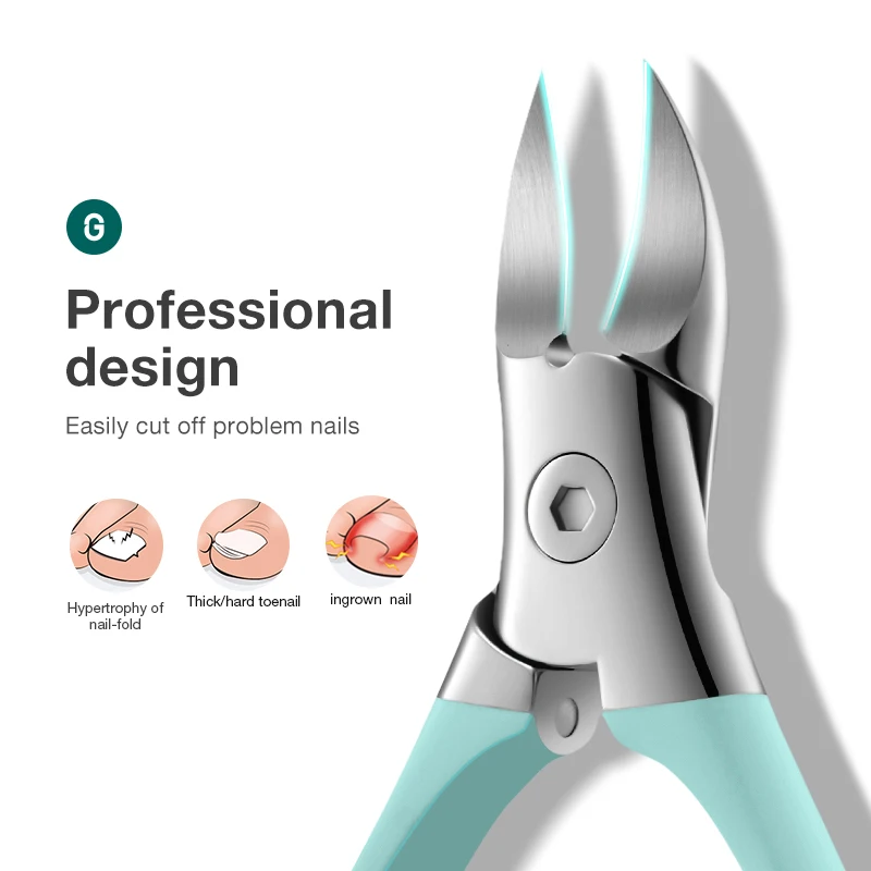 MR. VERDE-Aço Inoxidável Ingrown Nail Clippers, Unha Cortador, Grosso Toe Correção Prego, Profundamente Em Nail Grooves, Ferramentas Pedicure