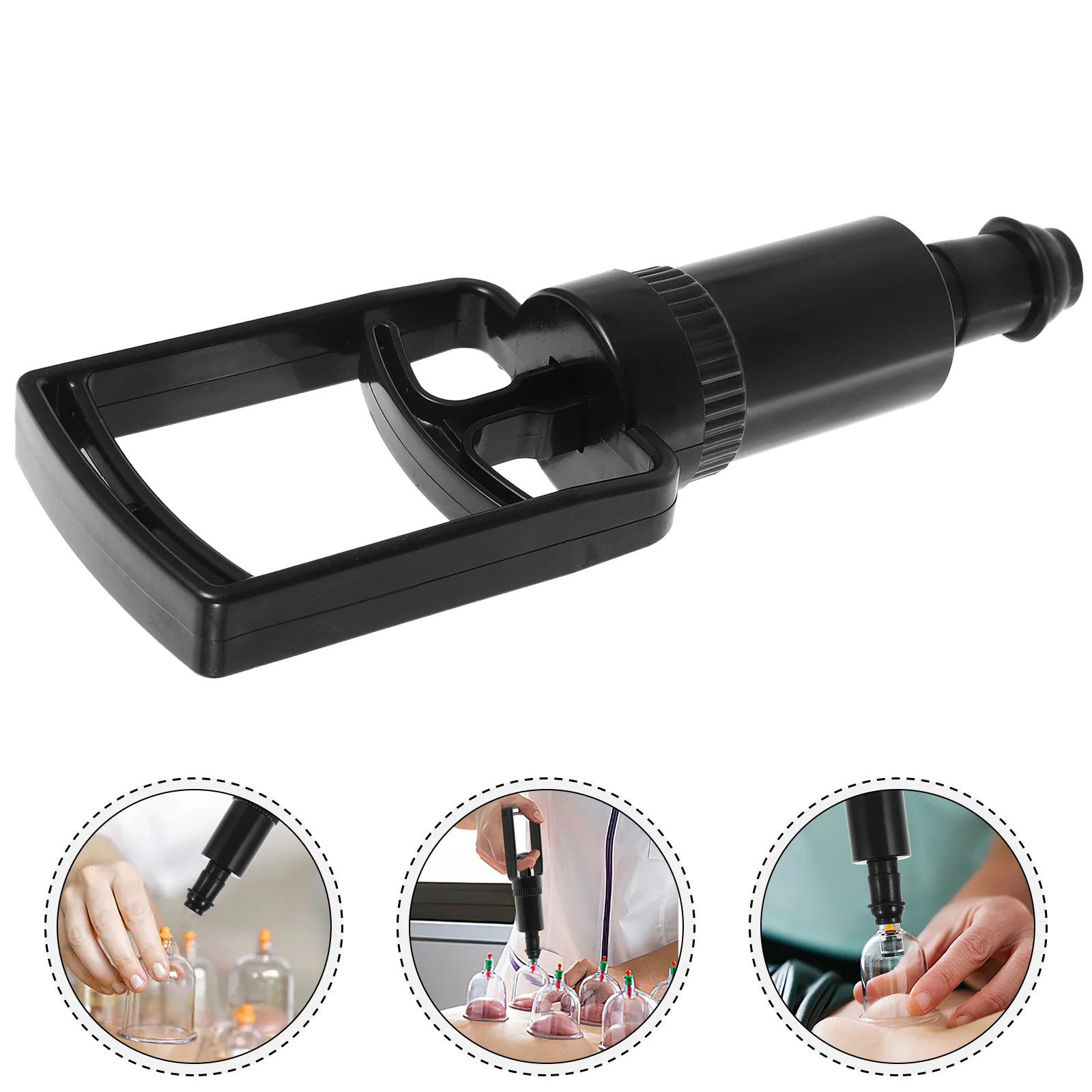 

Cupping Accessories Manual Pump Suction Body Device Tool Trigger Point Stick Handle Vacuum Air Exhaust for Pumping